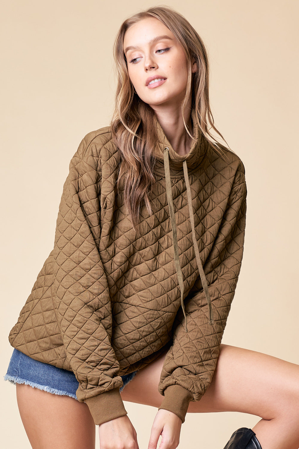 Take Your Best Shot Quilted Pullover