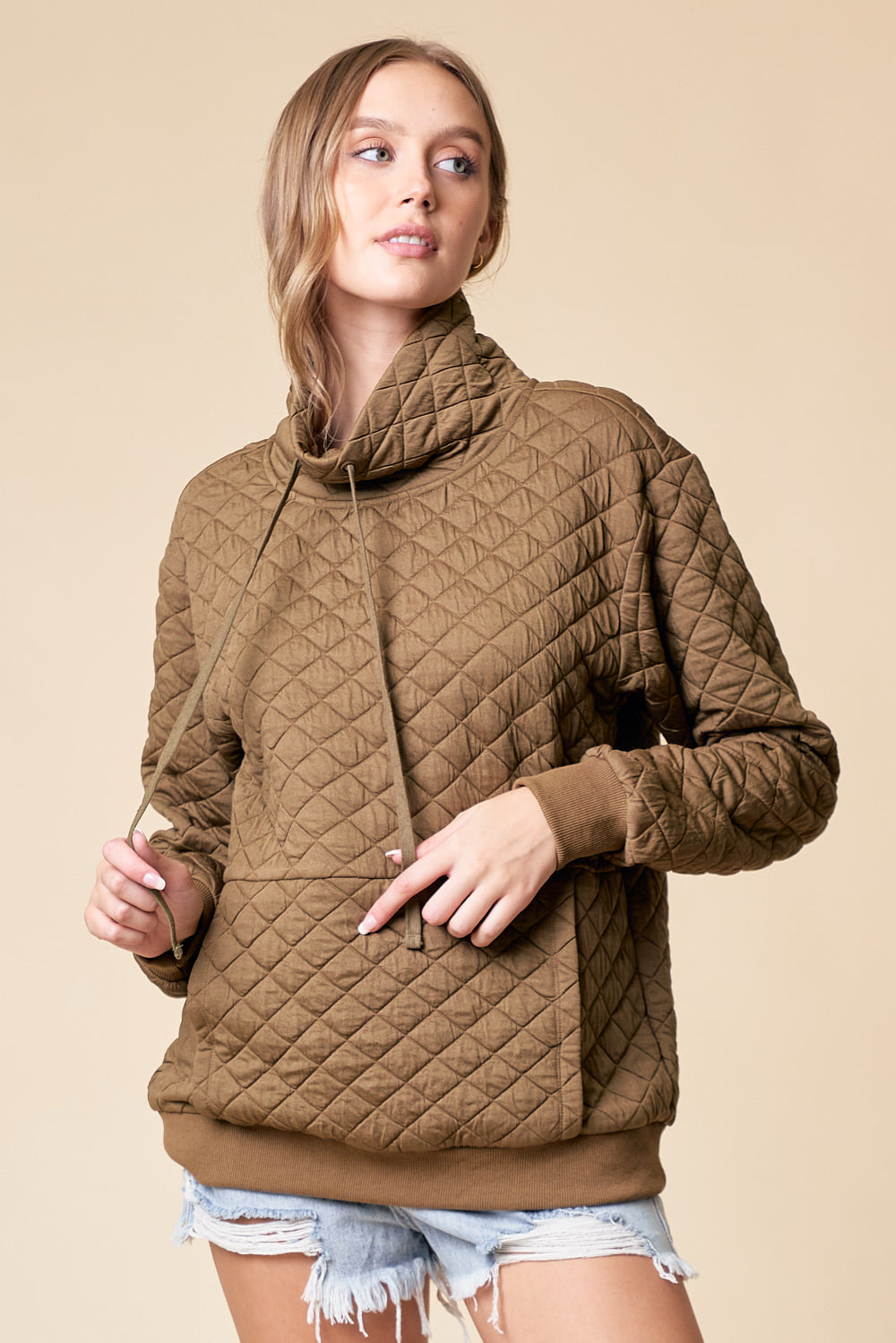 Take Your Best Shot Quilted Pullover