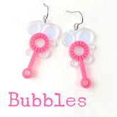 2" Blowin' Bubbles Summer Acrylic Earrings