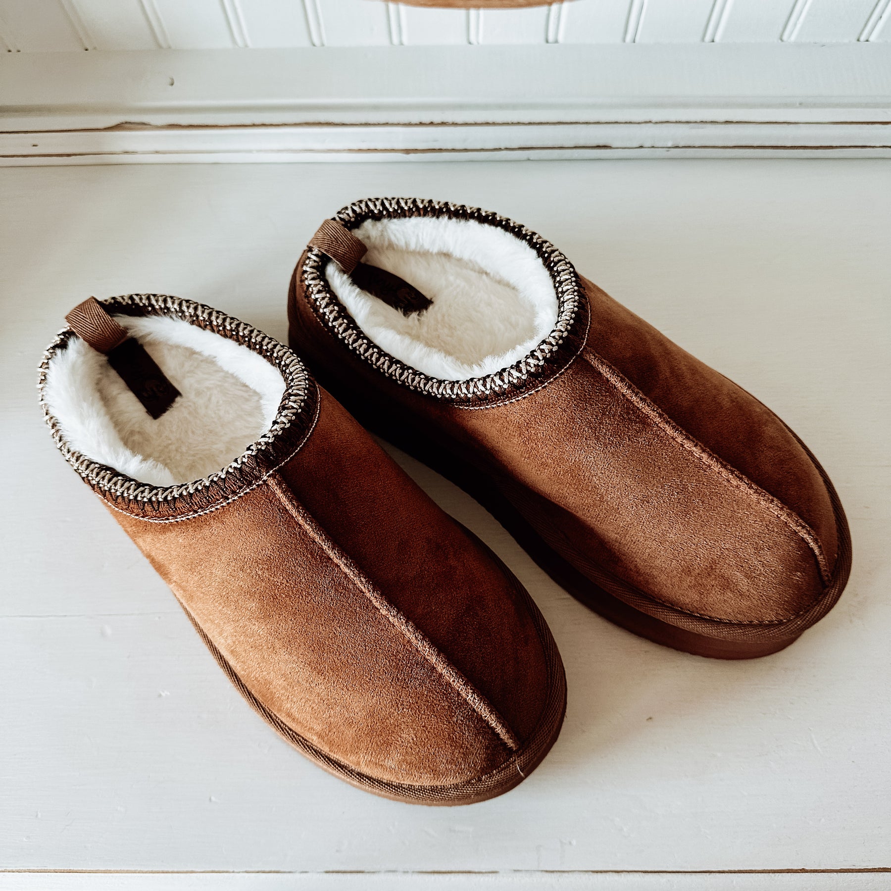 Charlie Platform Slipper - Tan