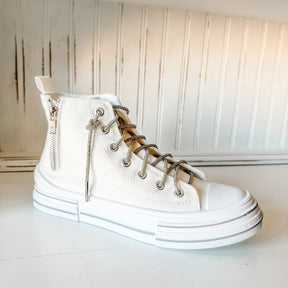 Cora High-Top Sneaker - White