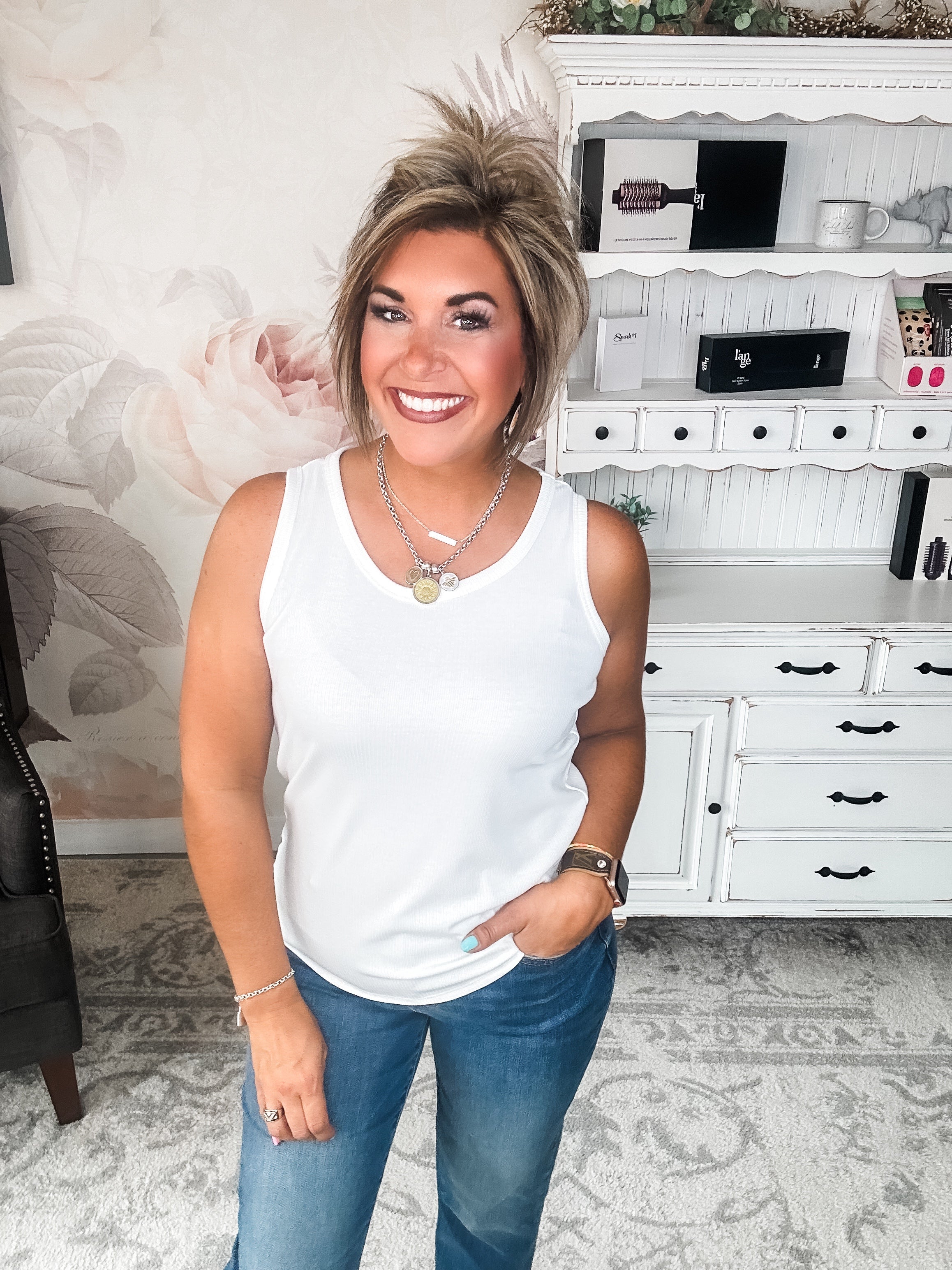 When I Get Home Tank - Ivory