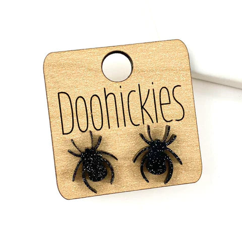 Spooky Studs Halloween Earrings - Spiders