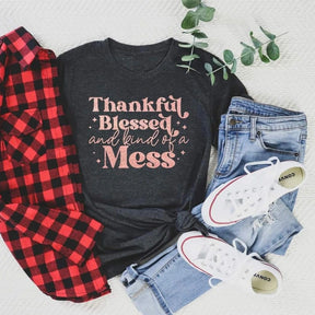 Thankful & Blessed Graphic Tee