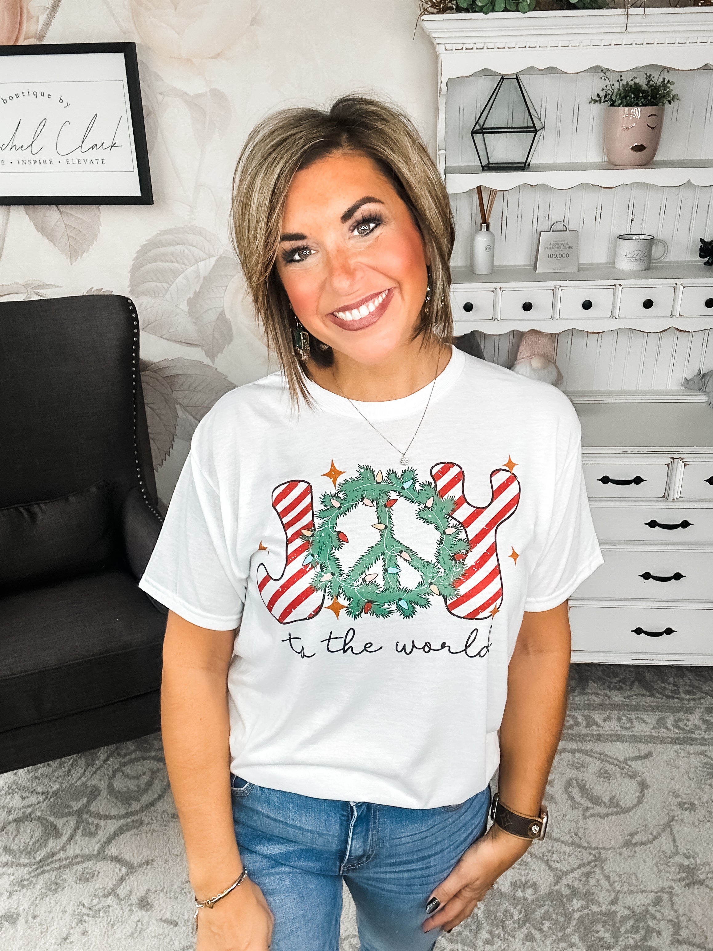 Joy to the Wreath Graphic Tee