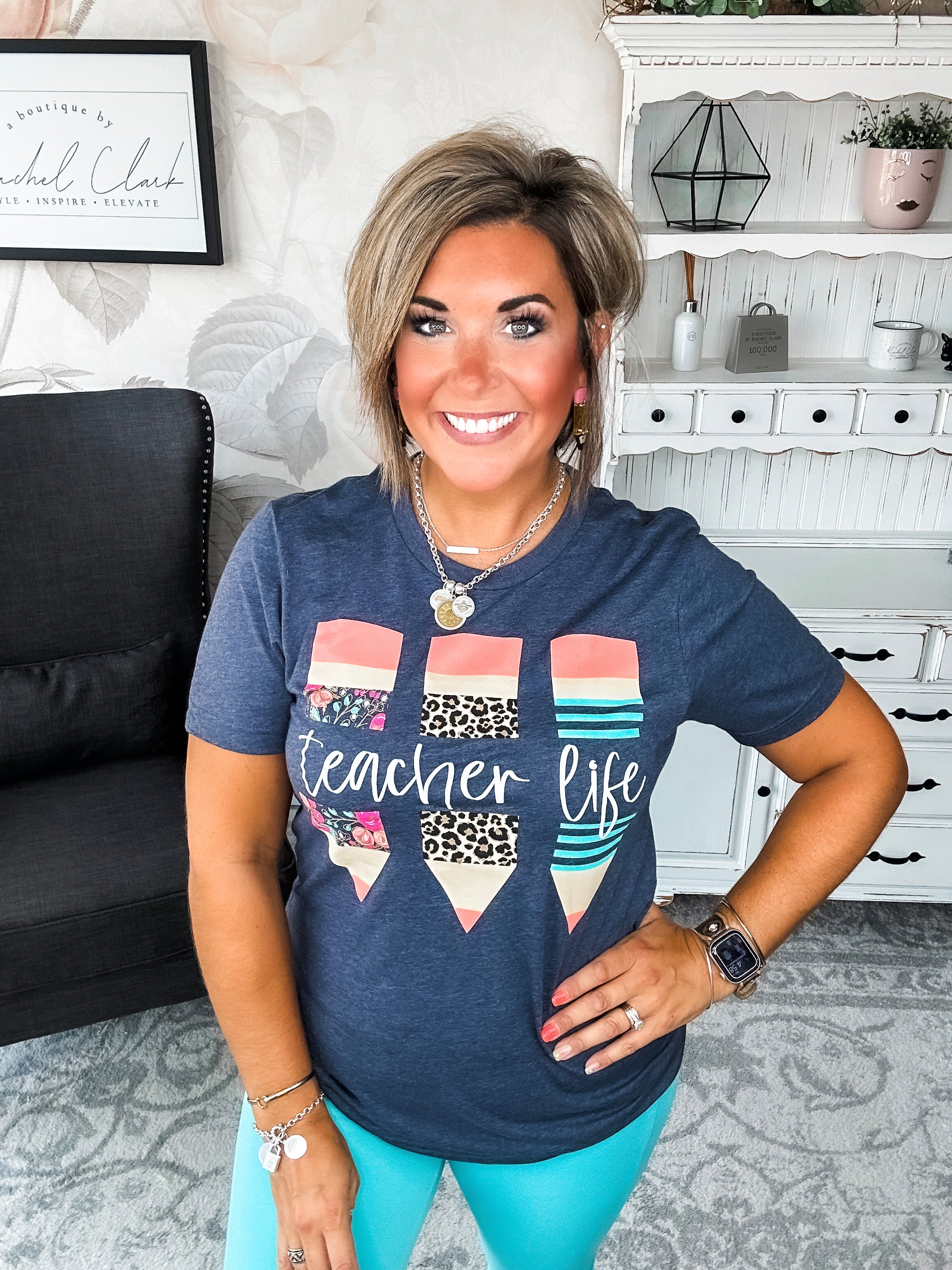 Teacher Life Graphic Tee