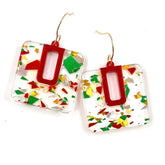 Ho Ho Ho Bella Christmas Earrings - Red