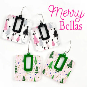 Merry Bella Christmas Earrings - Green