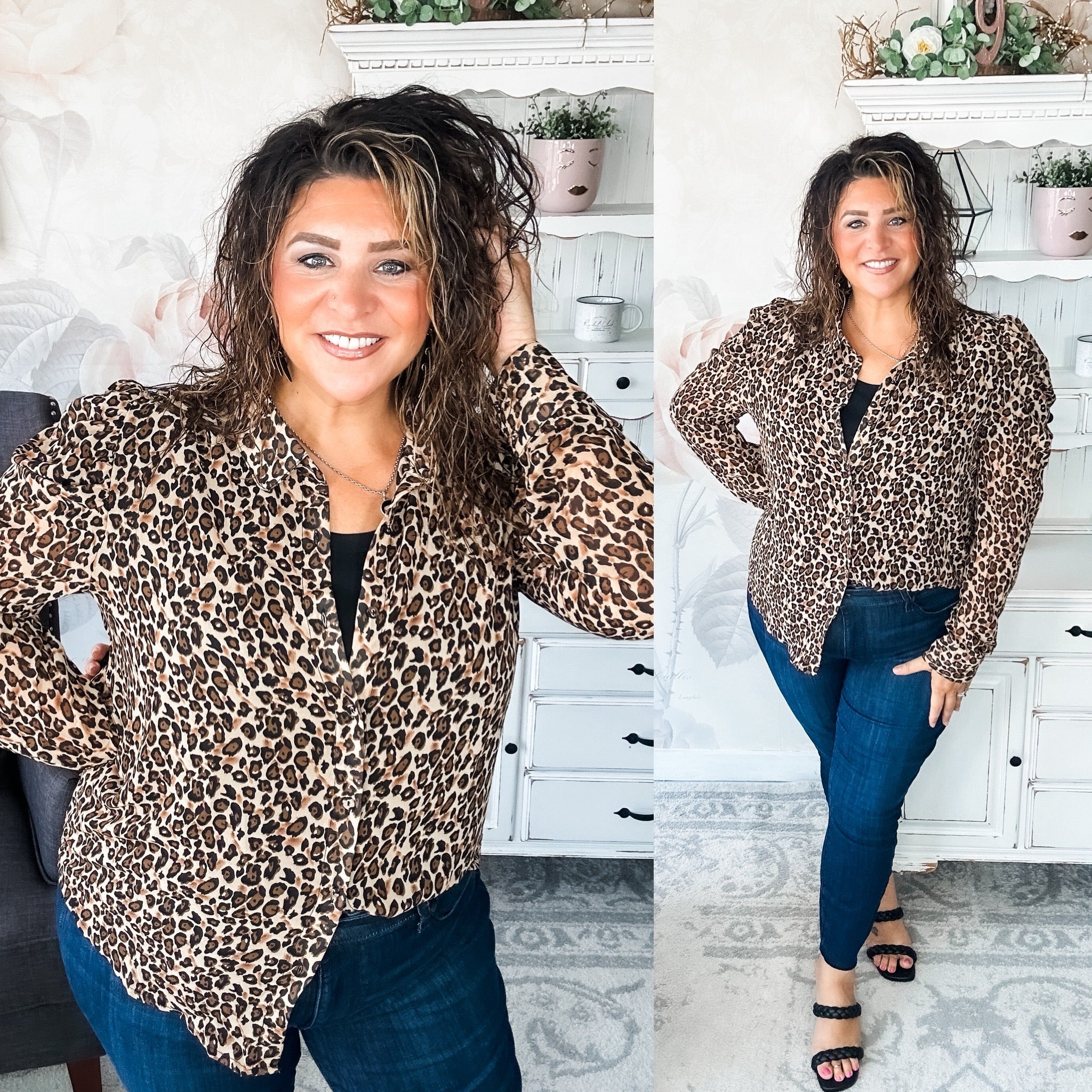 Watch Over You Leopard Blouse
