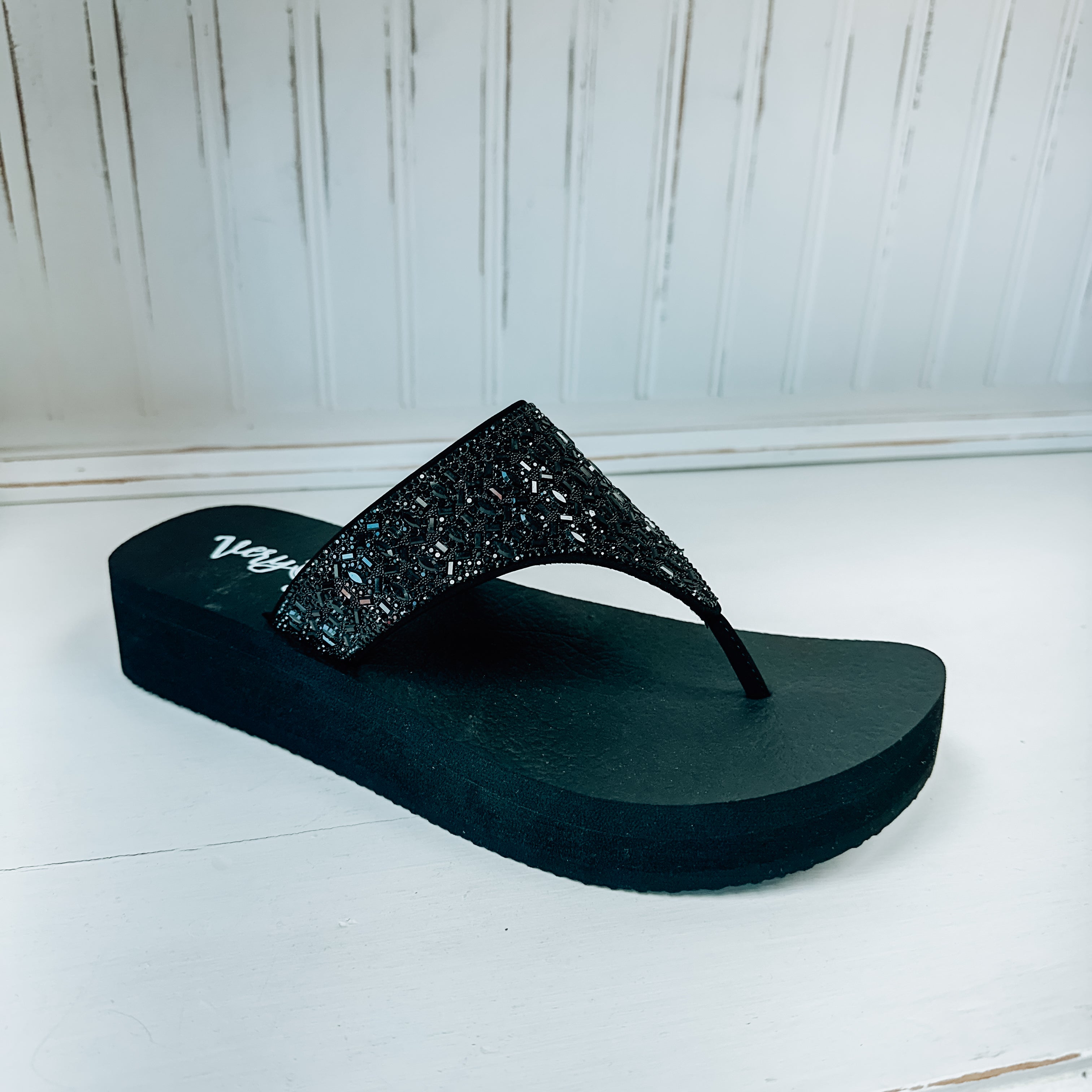 Napoli Flatform Sandal - Black