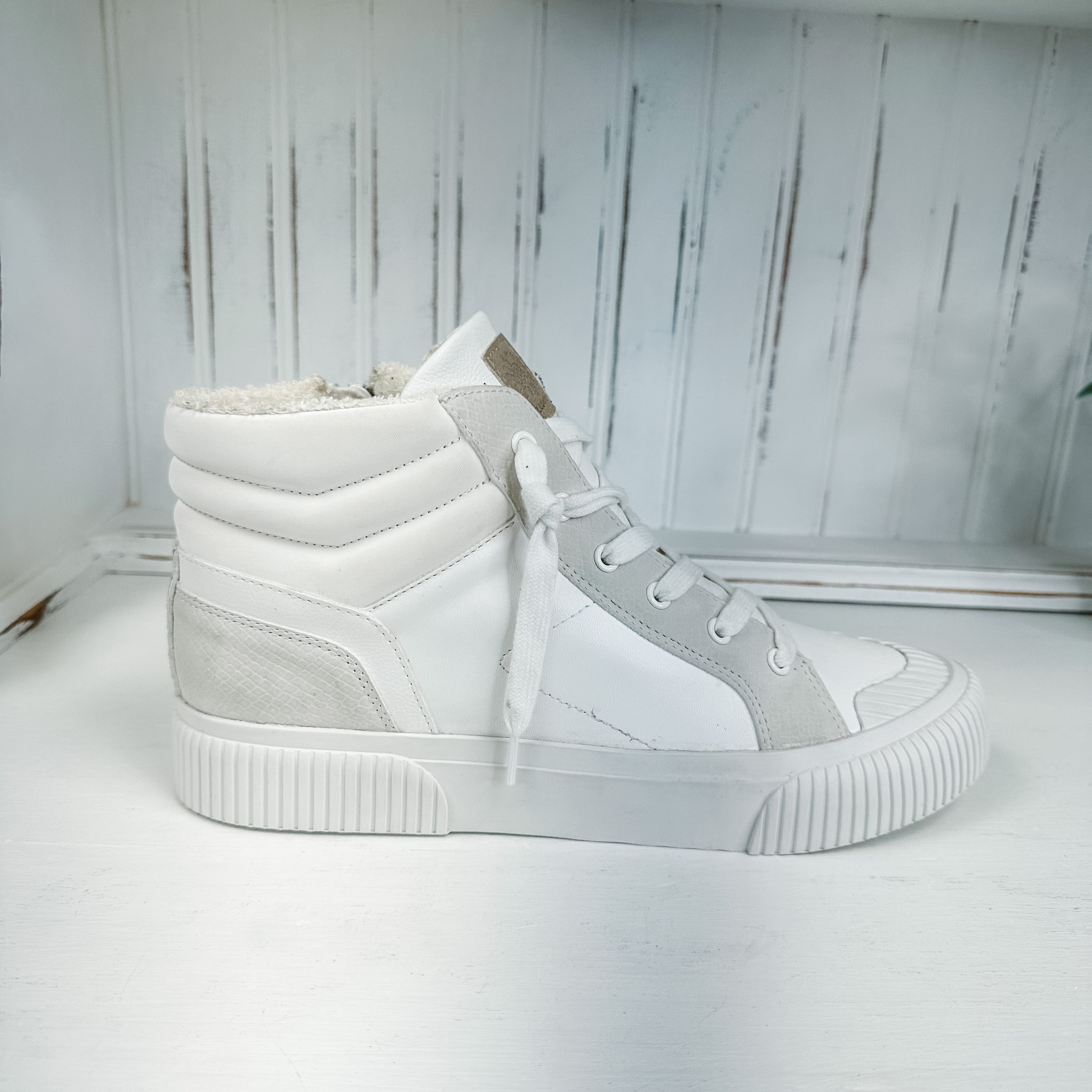 Gaston High-Top Sneaker - Ivory