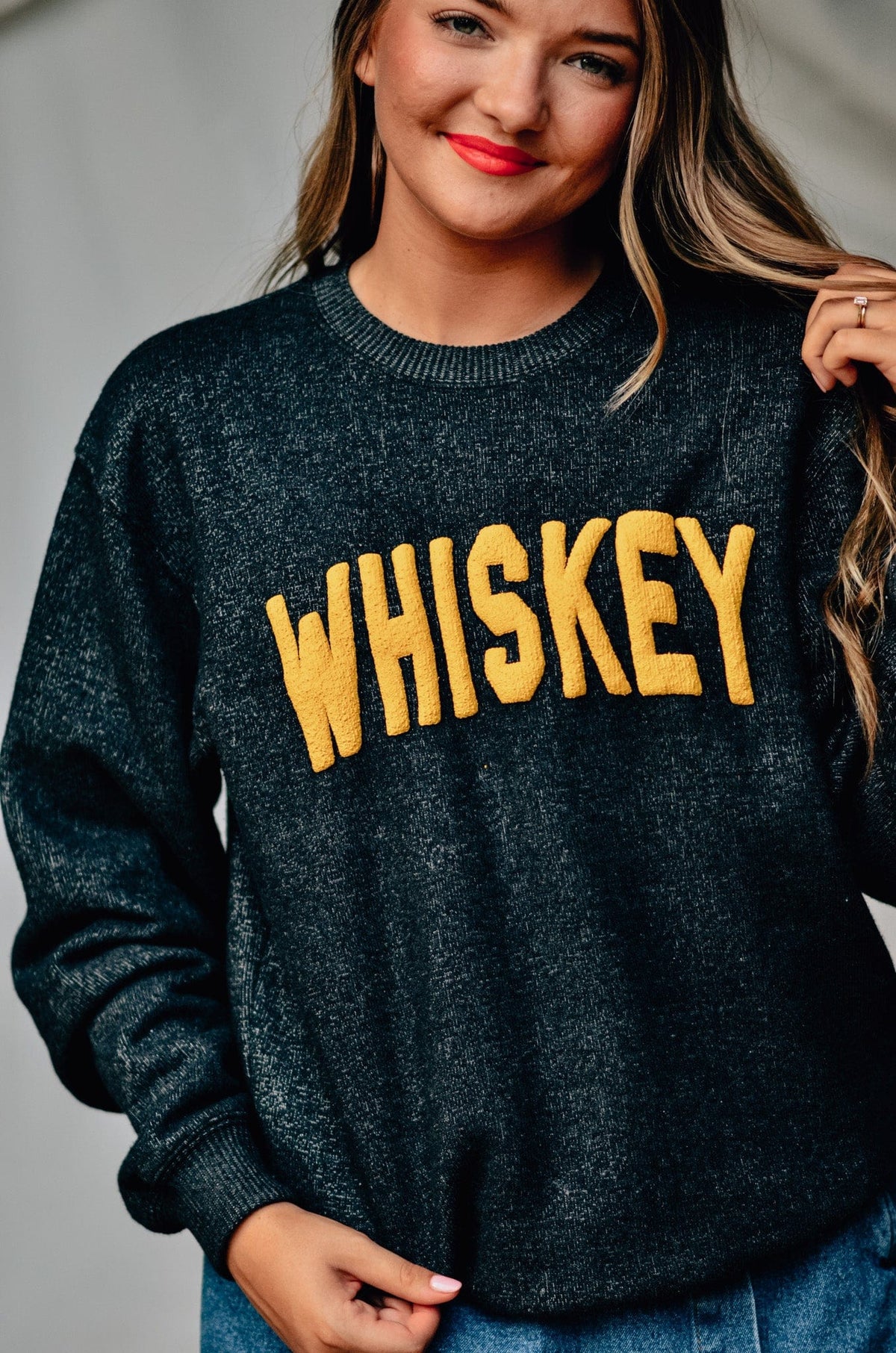 Whiskey Knit Sweatshirt *ONLINE EXCLUSIVE*