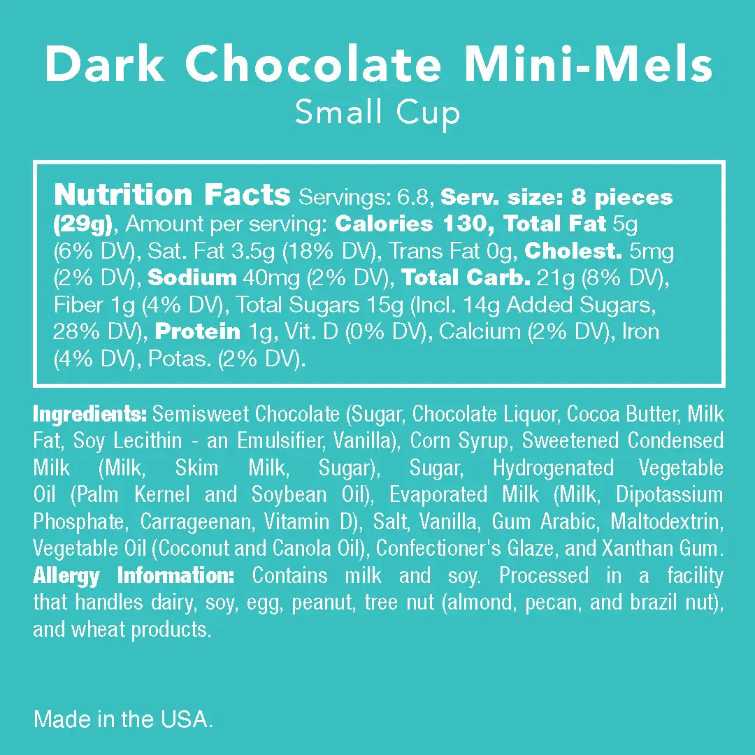 Candy Club - Dark Chocolate Mini Mels