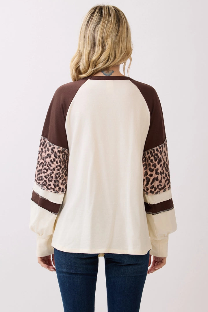 On Our Own Pullover Top - Chocolate