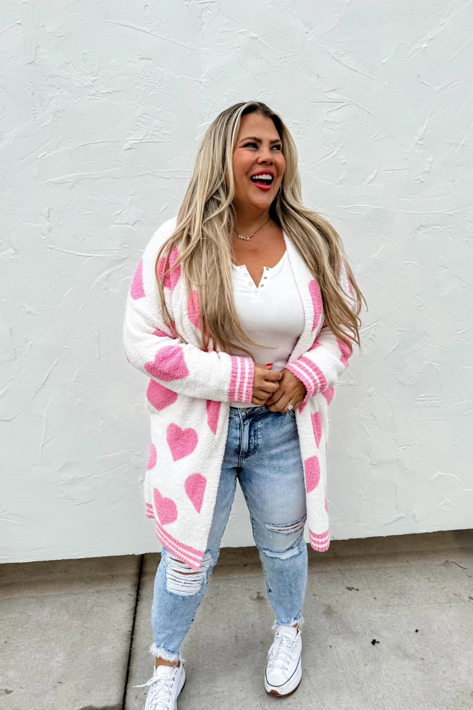 On Cloud Nine Valentine Cardigan - Pink