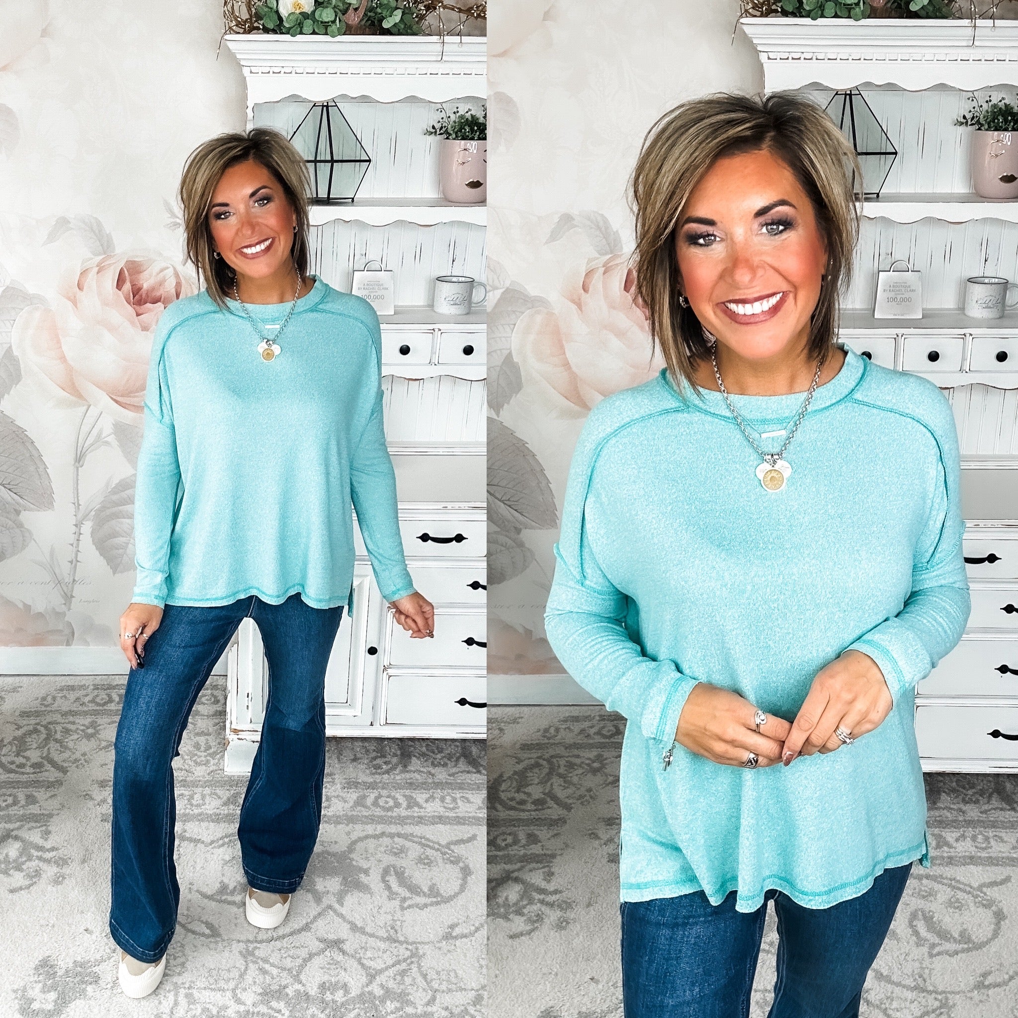 Midnight Mover Pullover - Aqua
