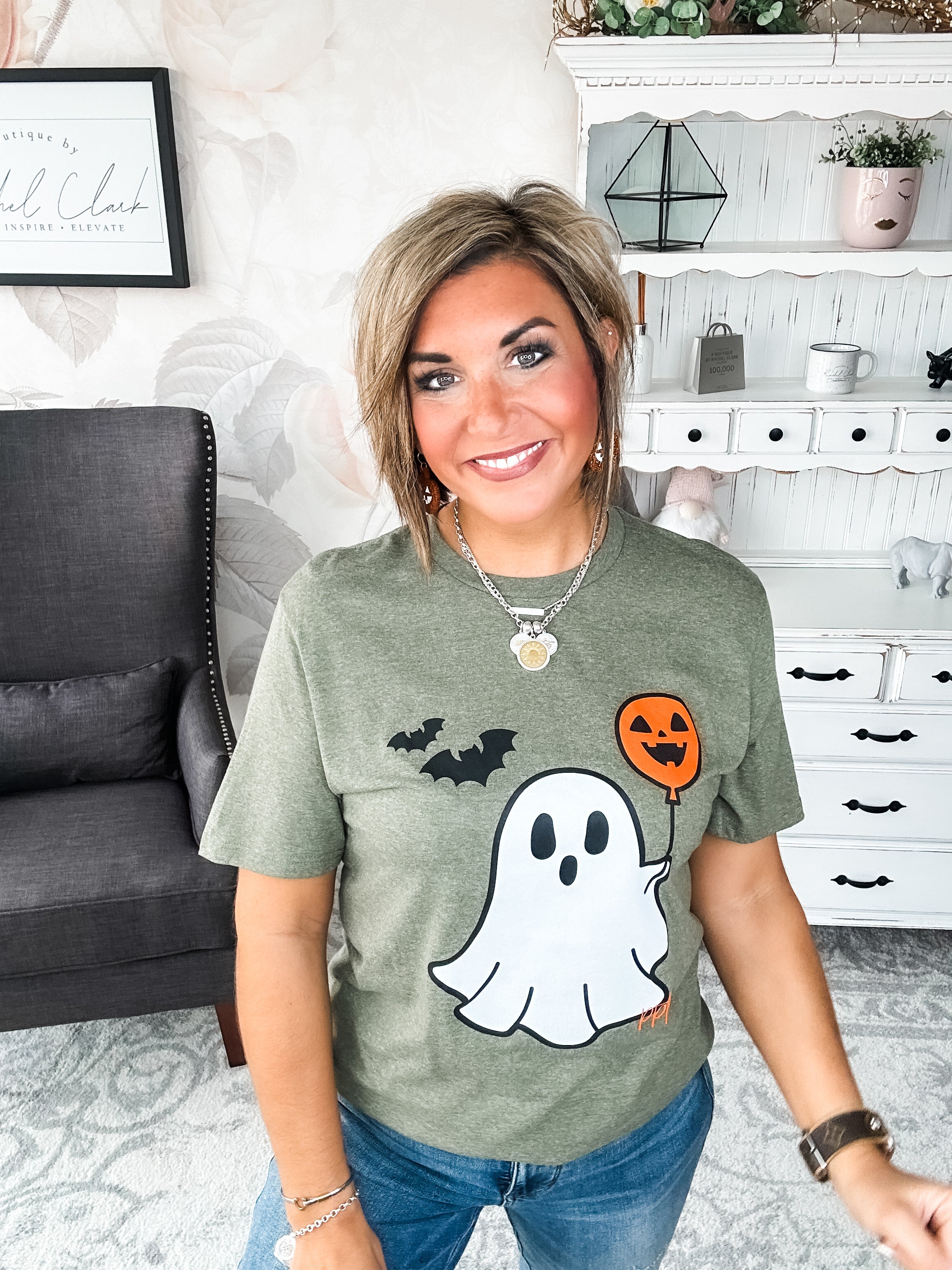 BOO-lloon Ghost Graphic Tee