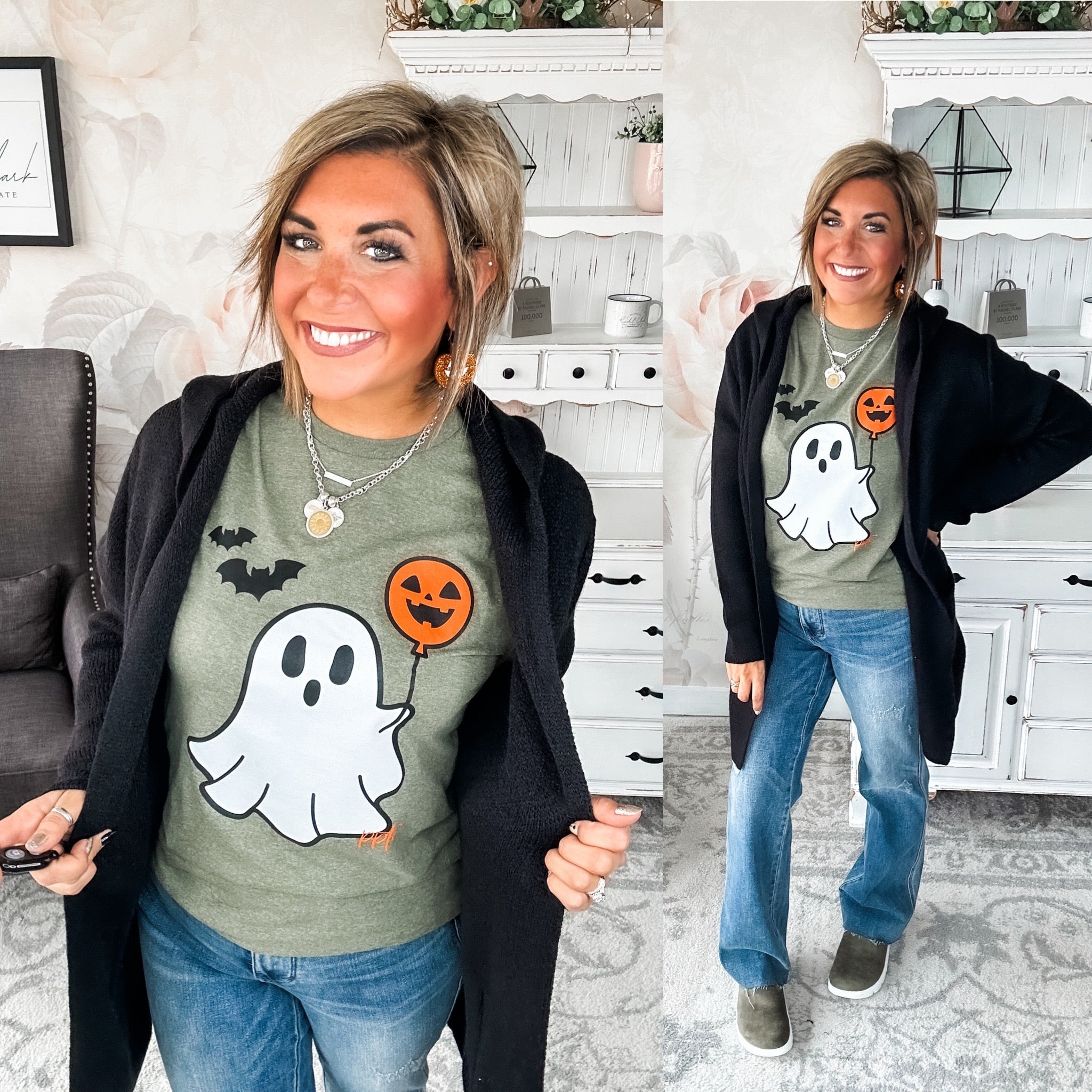 BOO-lloon Ghost Graphic Tee