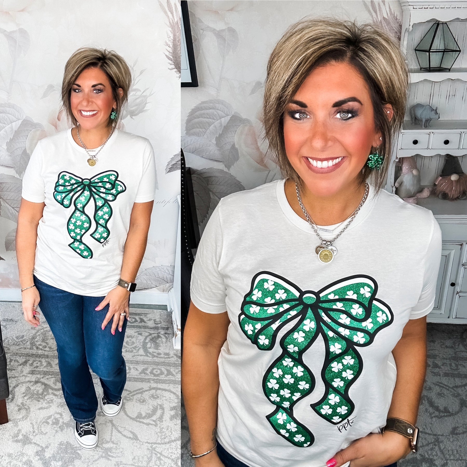 Shamrock Bow Tee