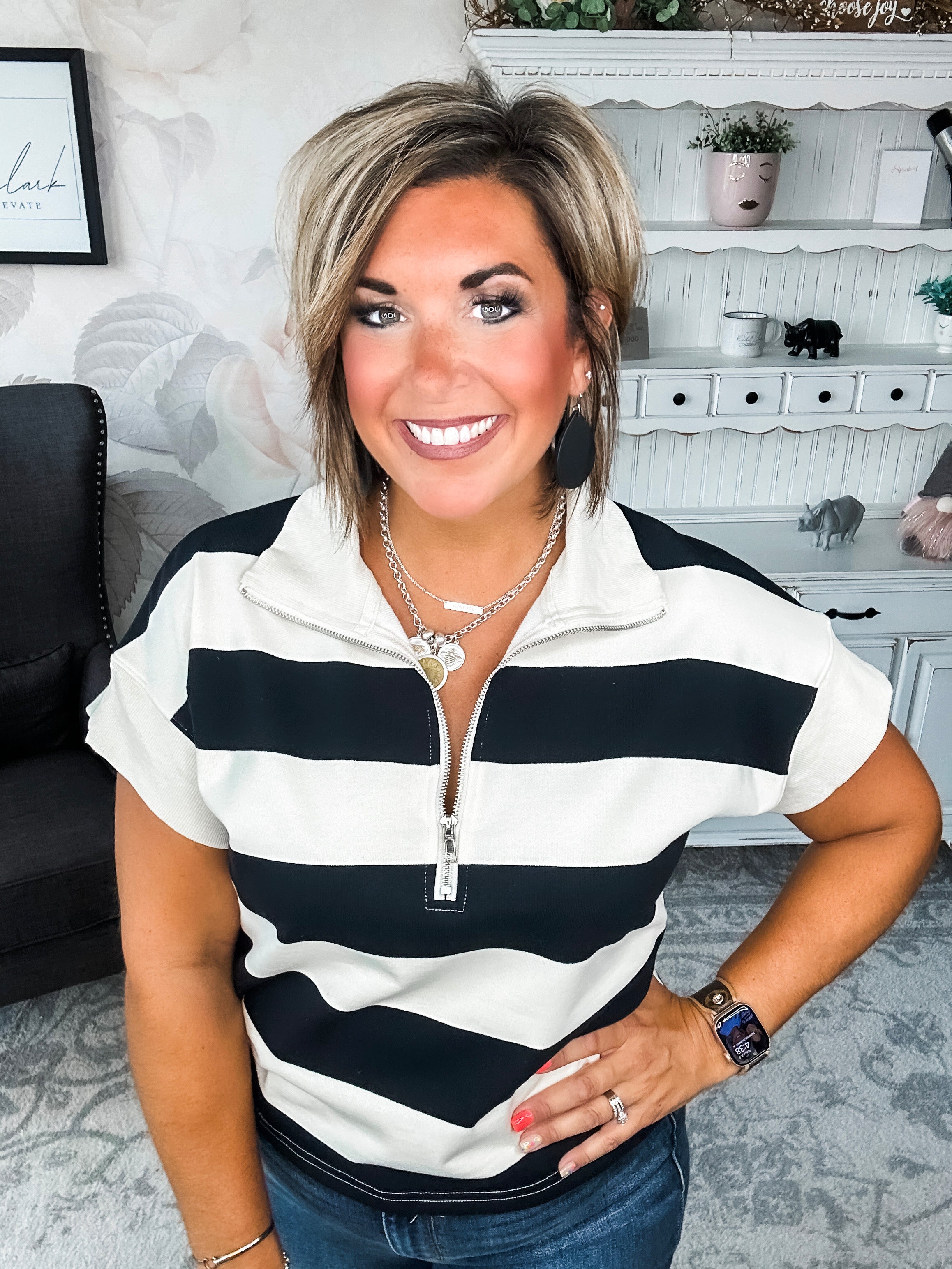 Hope Floats Quarter Zip Sweater