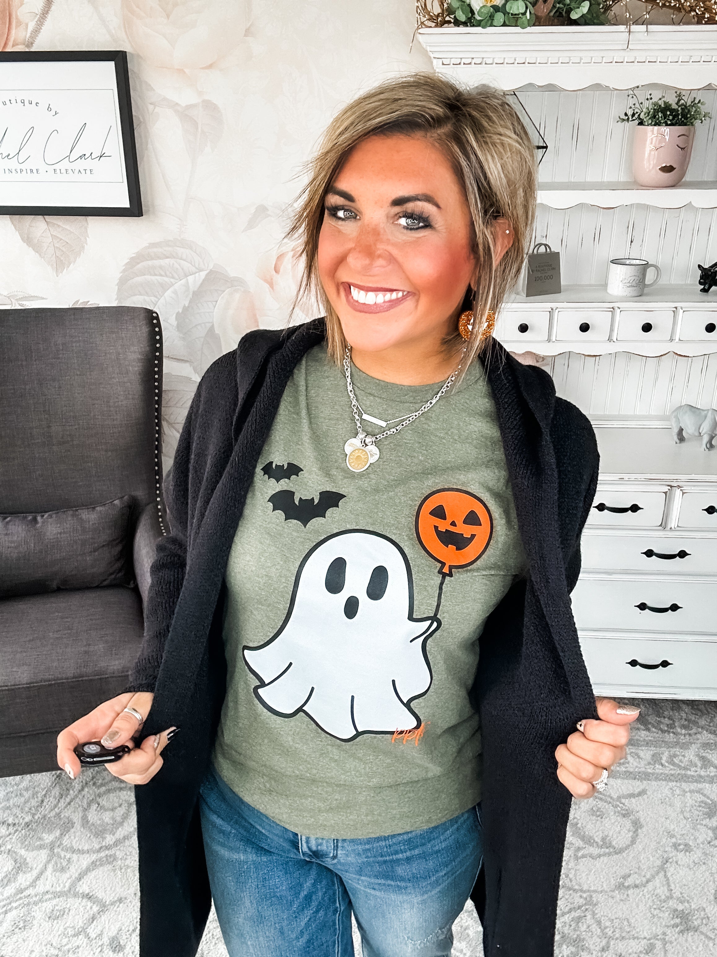 BOO-lloon Ghost Graphic Tee