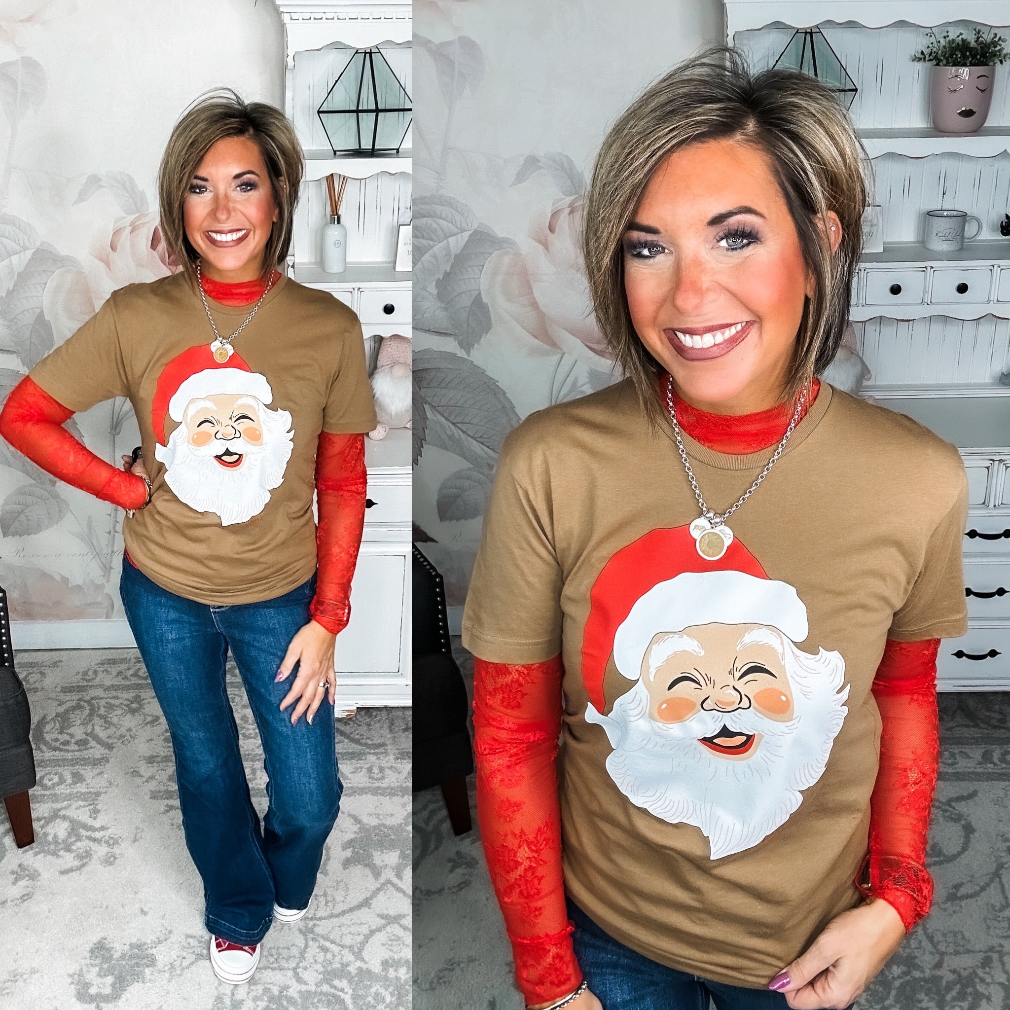Smiling Santa Graphic Tee
