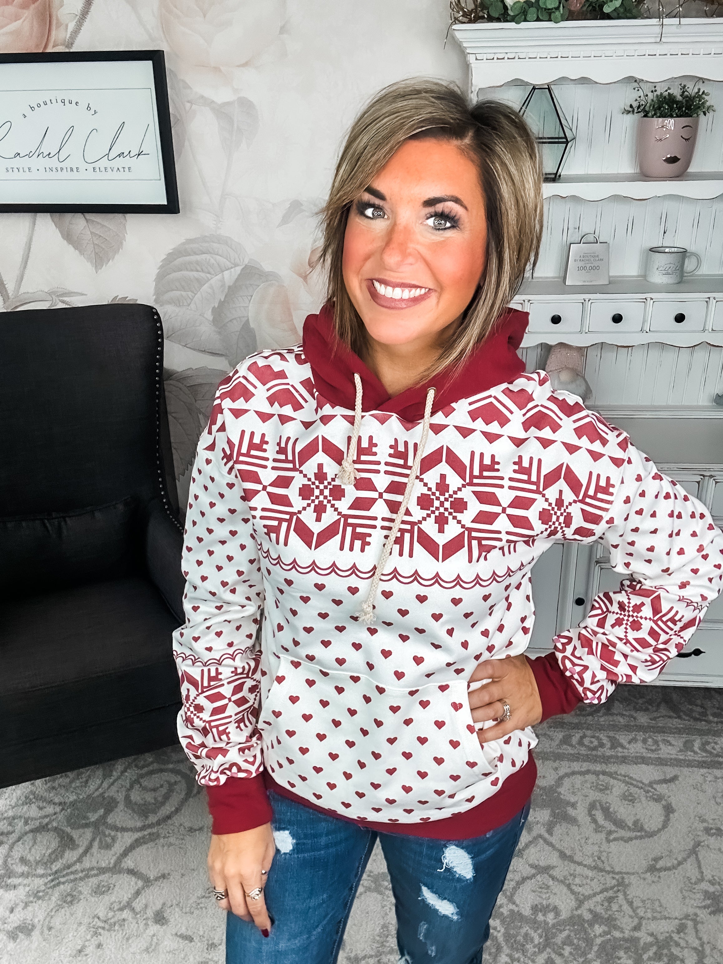 Ampersand Avenue University Hoodie - Home For The Holidays