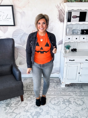 Pumpkin Face Graphic Tee