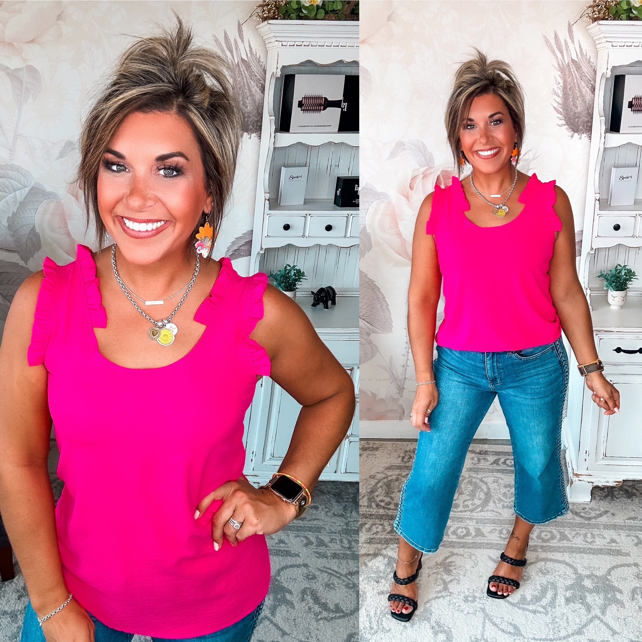 Missed You So Bad Tank - Hot Pink