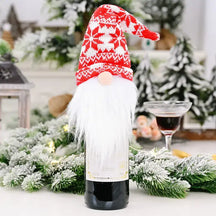 Festive Gnome Wine Toppers