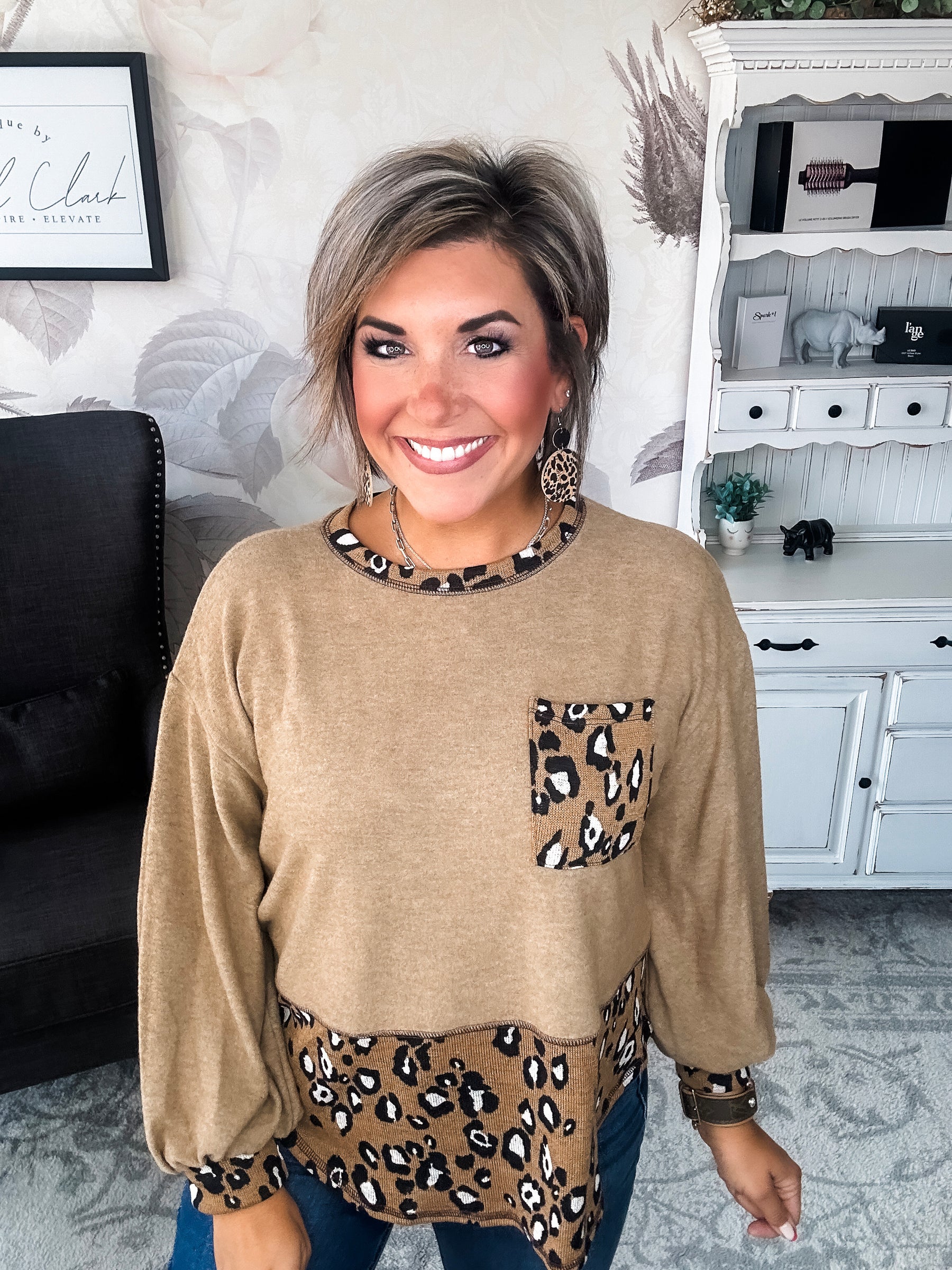 Know the Answers Leopard Top