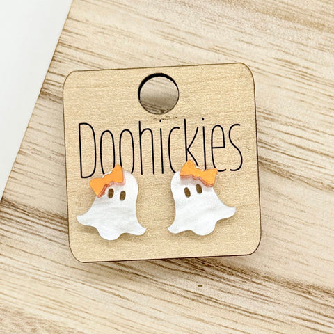 14mm Mattie Ghost Earring Collection - Halloween Earrings