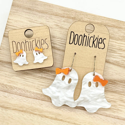 2" Mattie Ghost Earring Collection - Halloween Earrings
