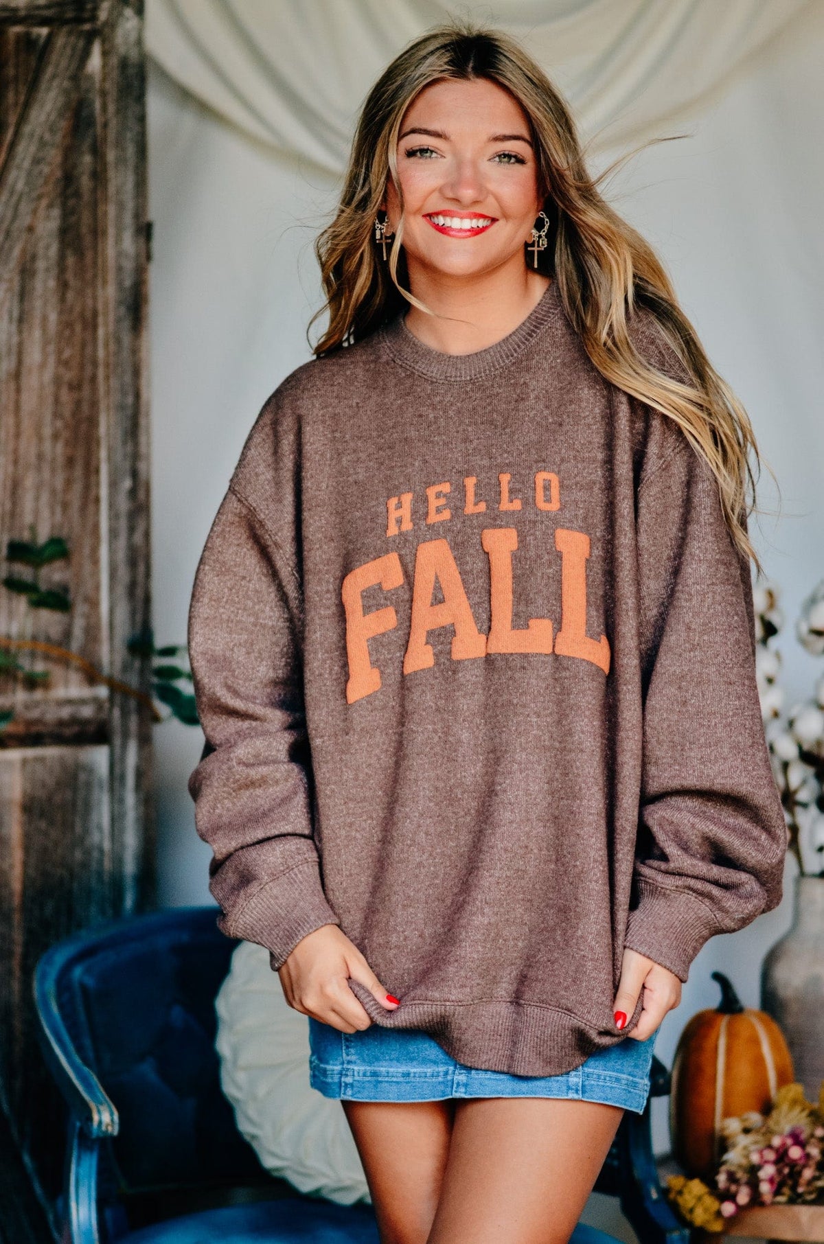 Hello Fall Knit Sweatshirt *ONLINE EXCLUSIVE*