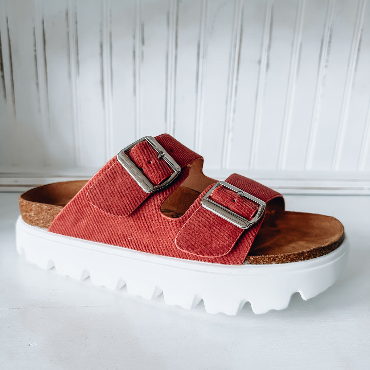 Jazmin Flatform Sandal - Rust