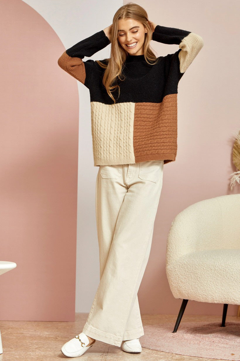 True Survivor Colorblock Sweater