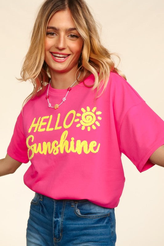 Hello Sunshine Short Sleeve Pullover