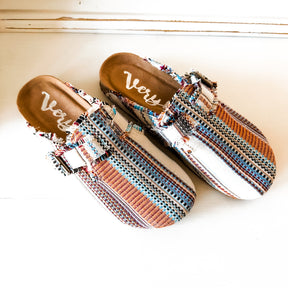 Basket Clog - Cream Multi