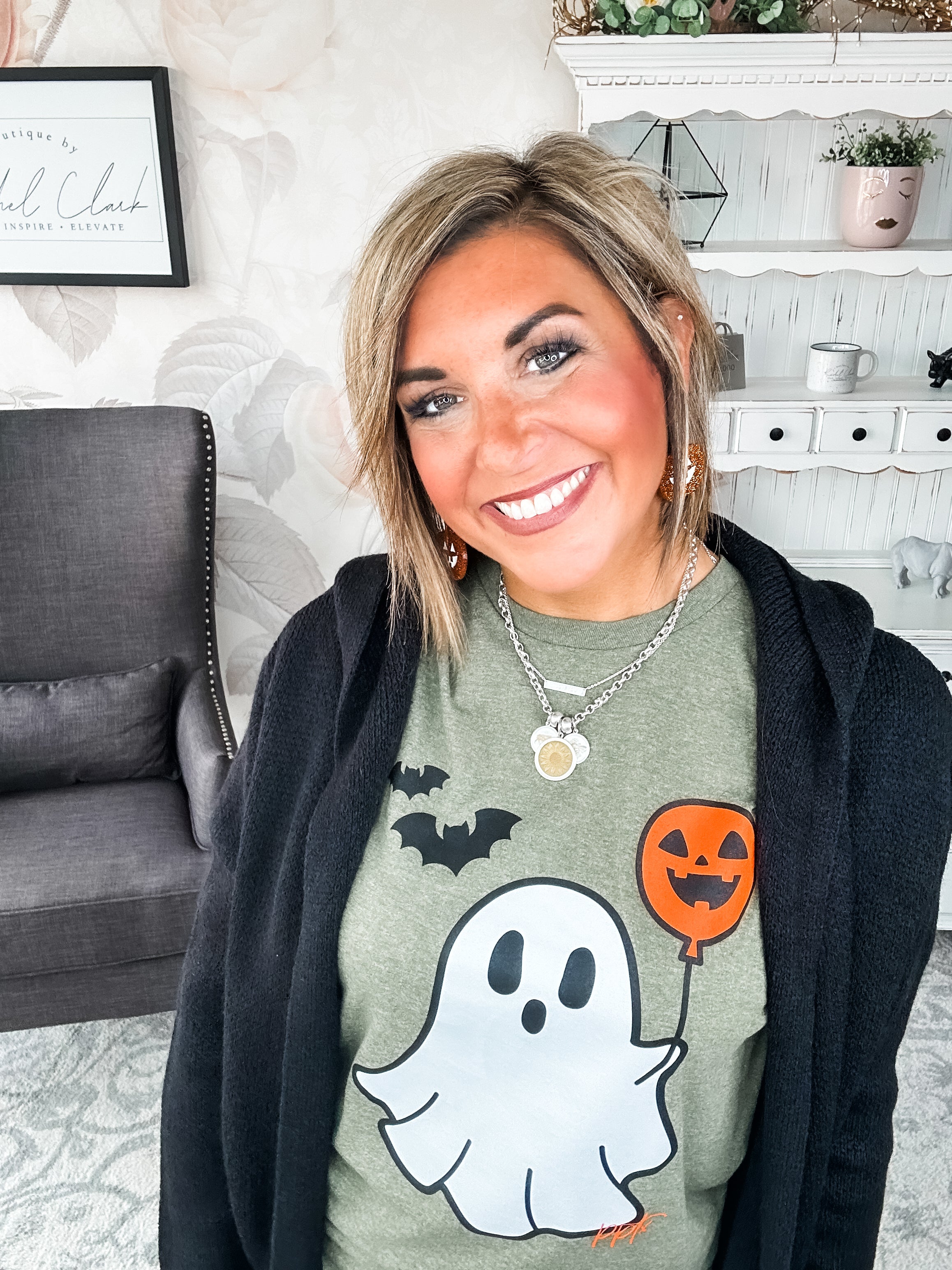 BOO-lloon Ghost Graphic Tee
