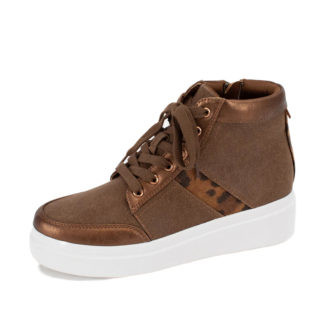 Edisia High-Top Sneaker - Brown