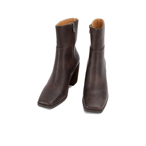 Maora Heeled Boot - Brown