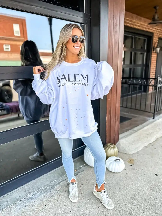 Salem Witch Company Paint Splatter Sweatshirt