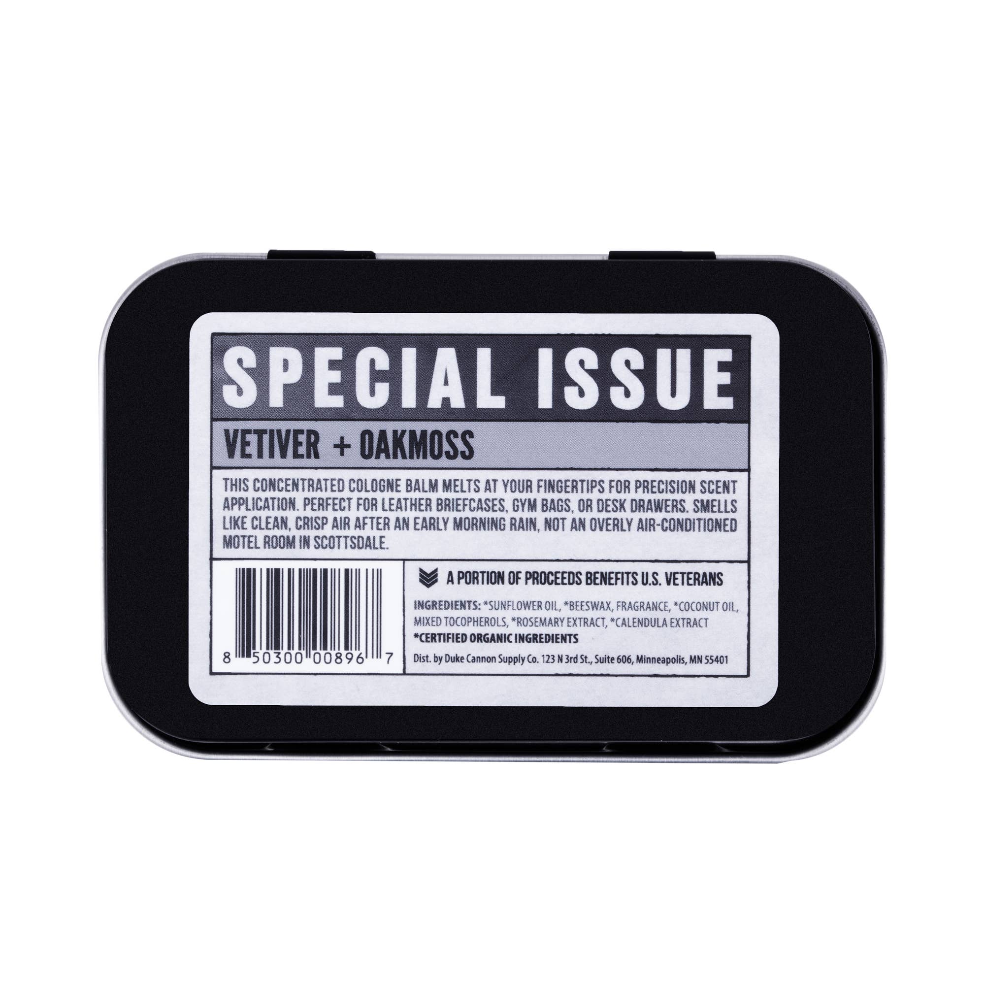 Duke Cannon Solid Cologne- Vetiver + Oakmoss