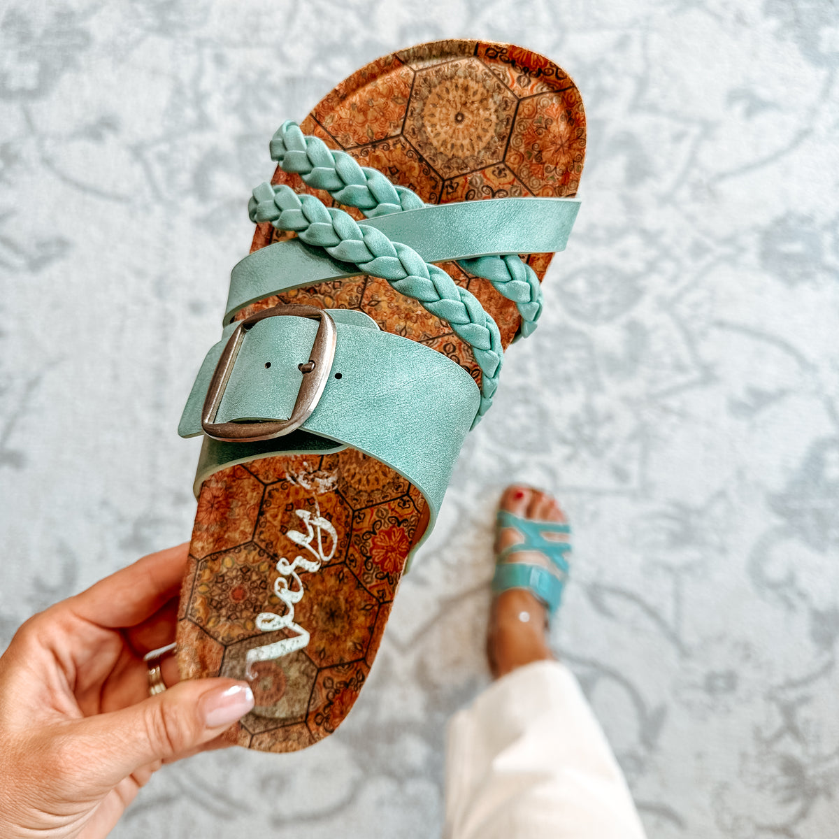 Nora Sandal - Turquoise