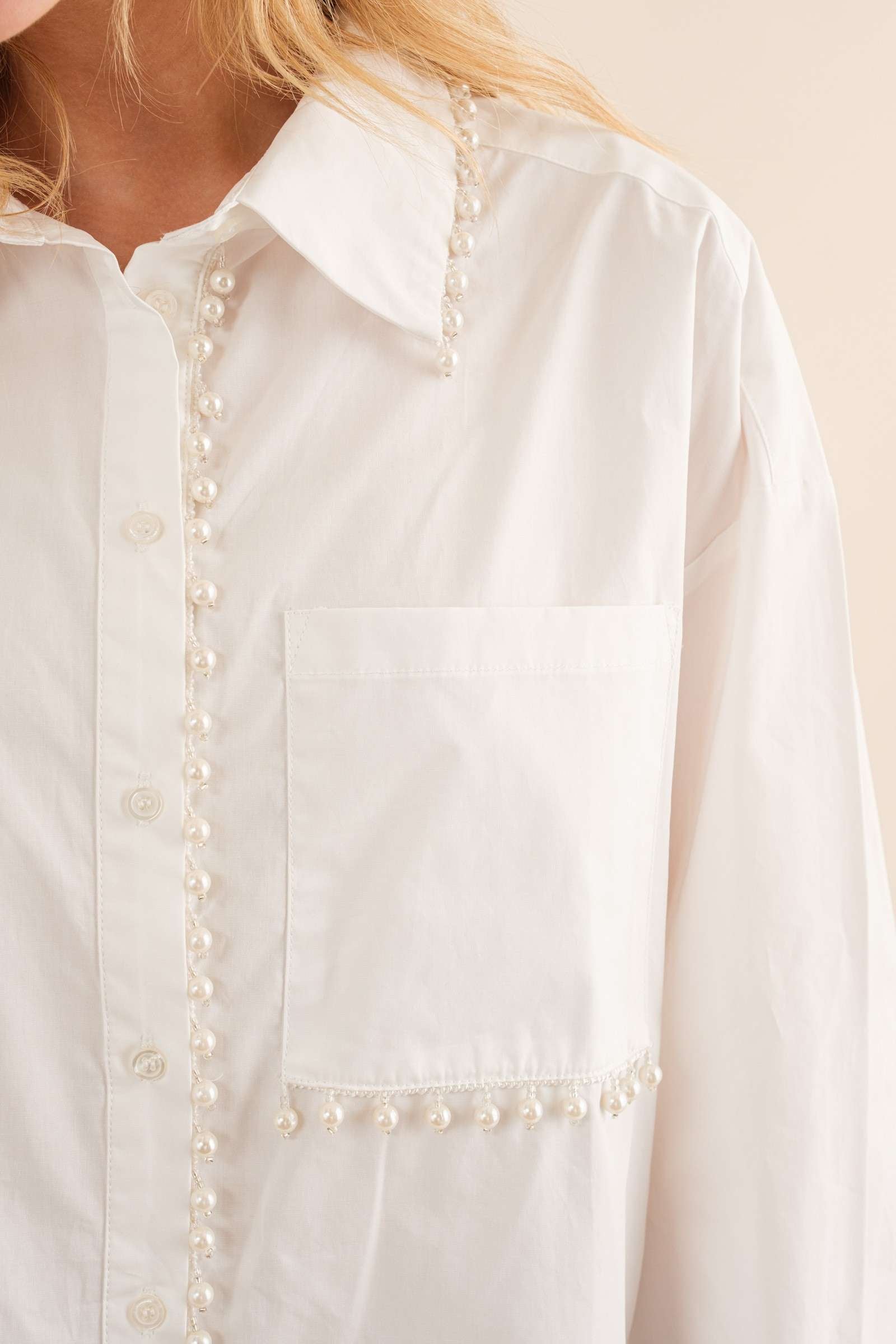 You are Extraordinary Button Down - White