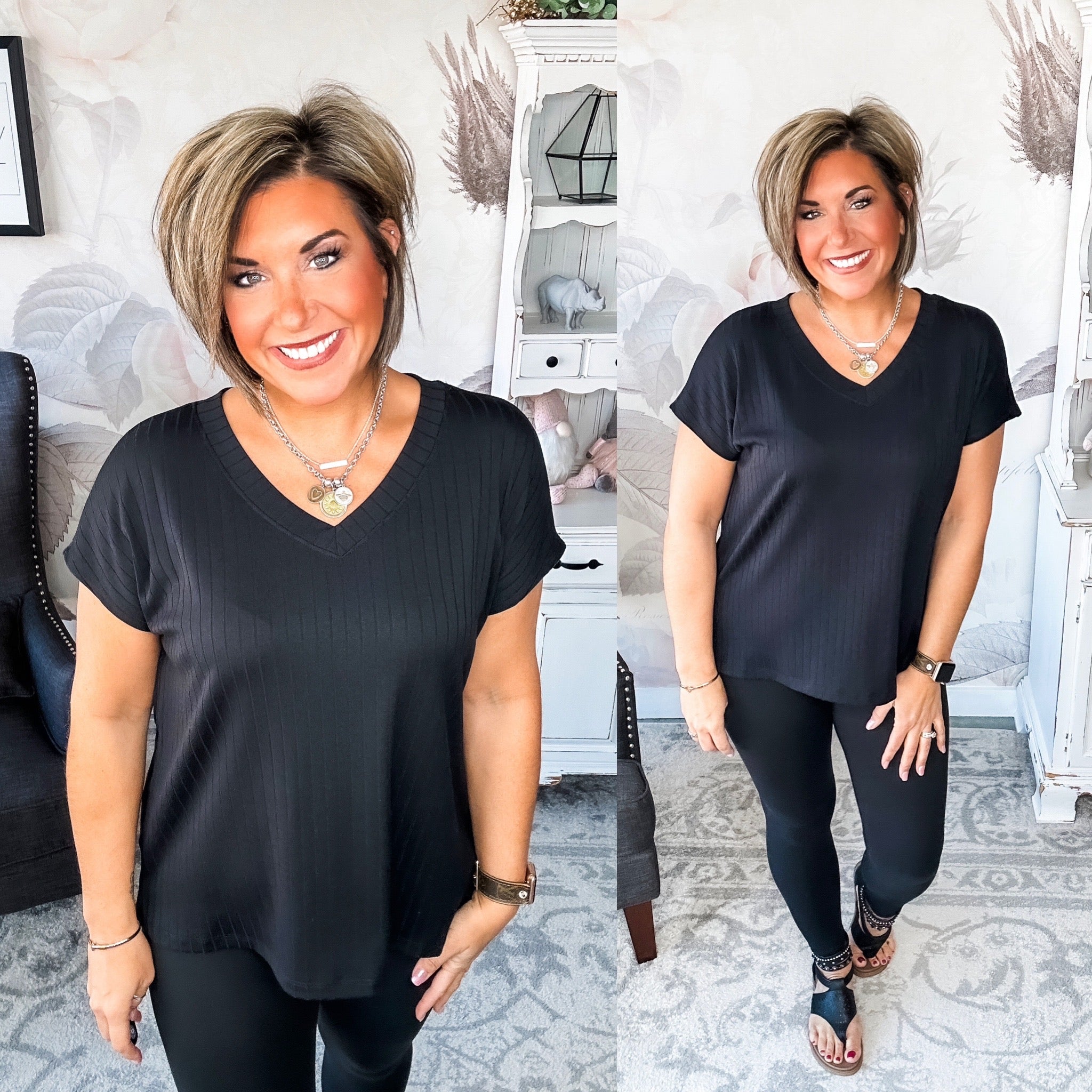 No Stories Here Top - Black