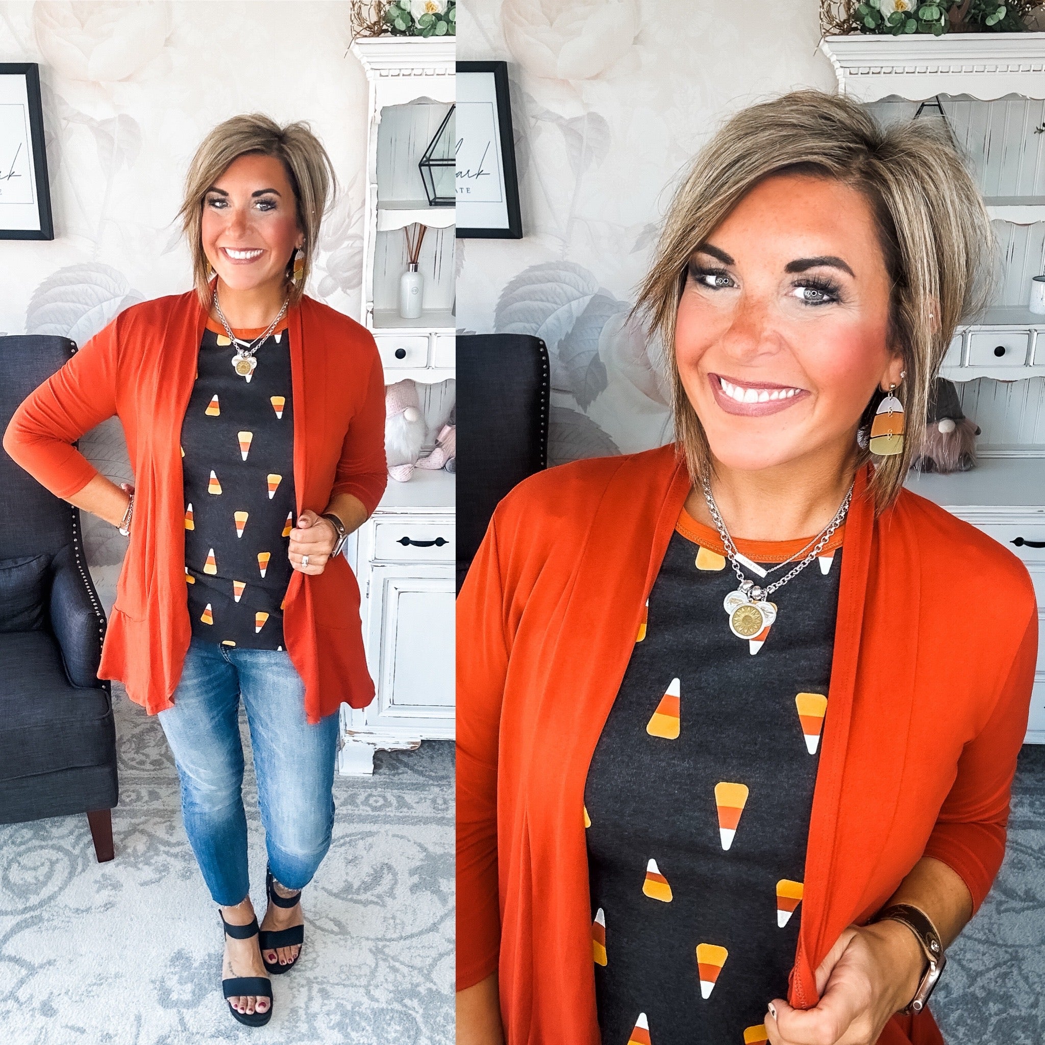 Ampersand Avenue Tee - Candy Corn Cutie