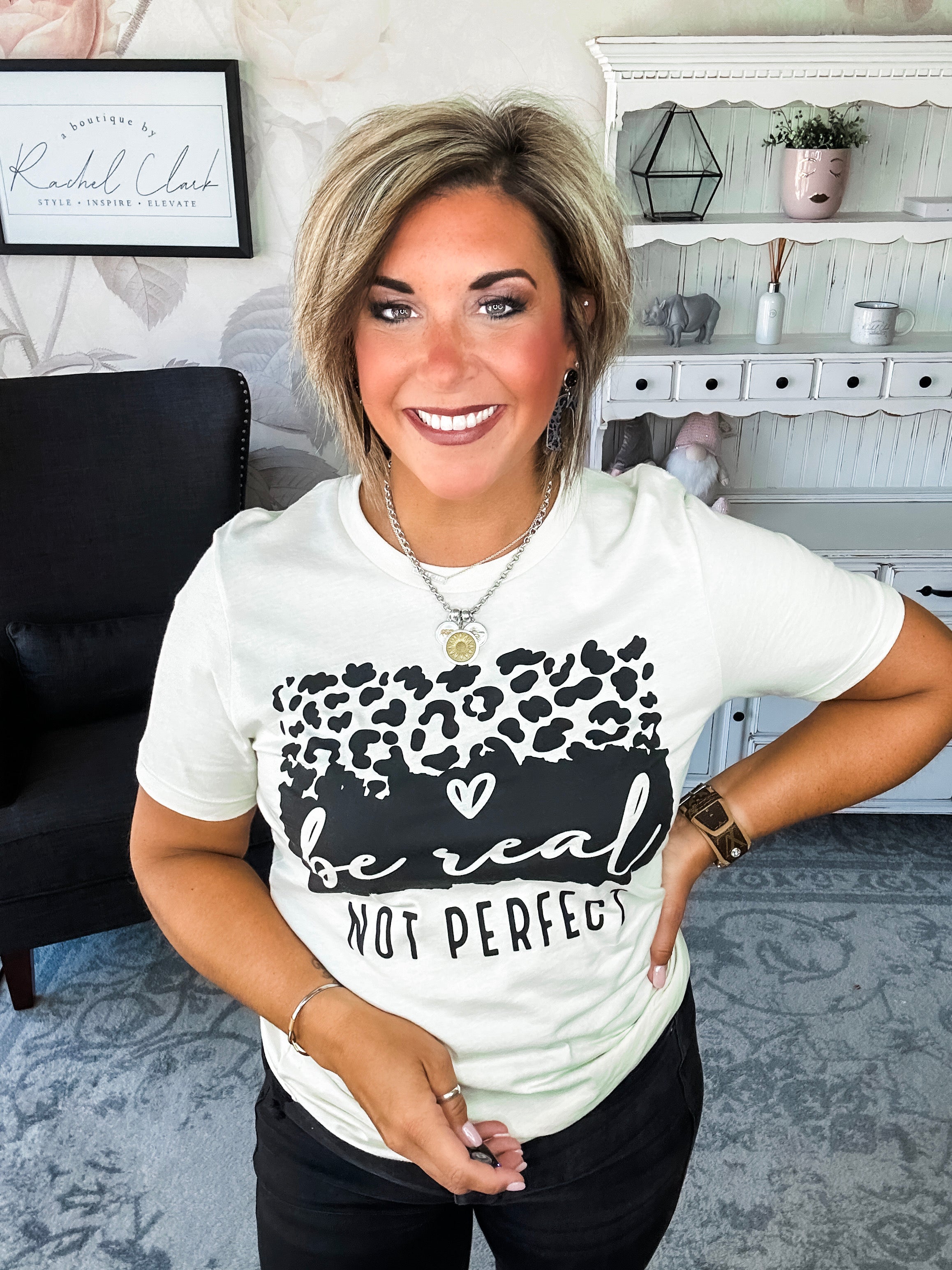 Be Real, Not Perfect Graphic Tee