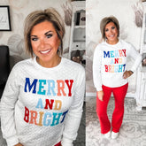 Merry & Bright Quilted Pullover