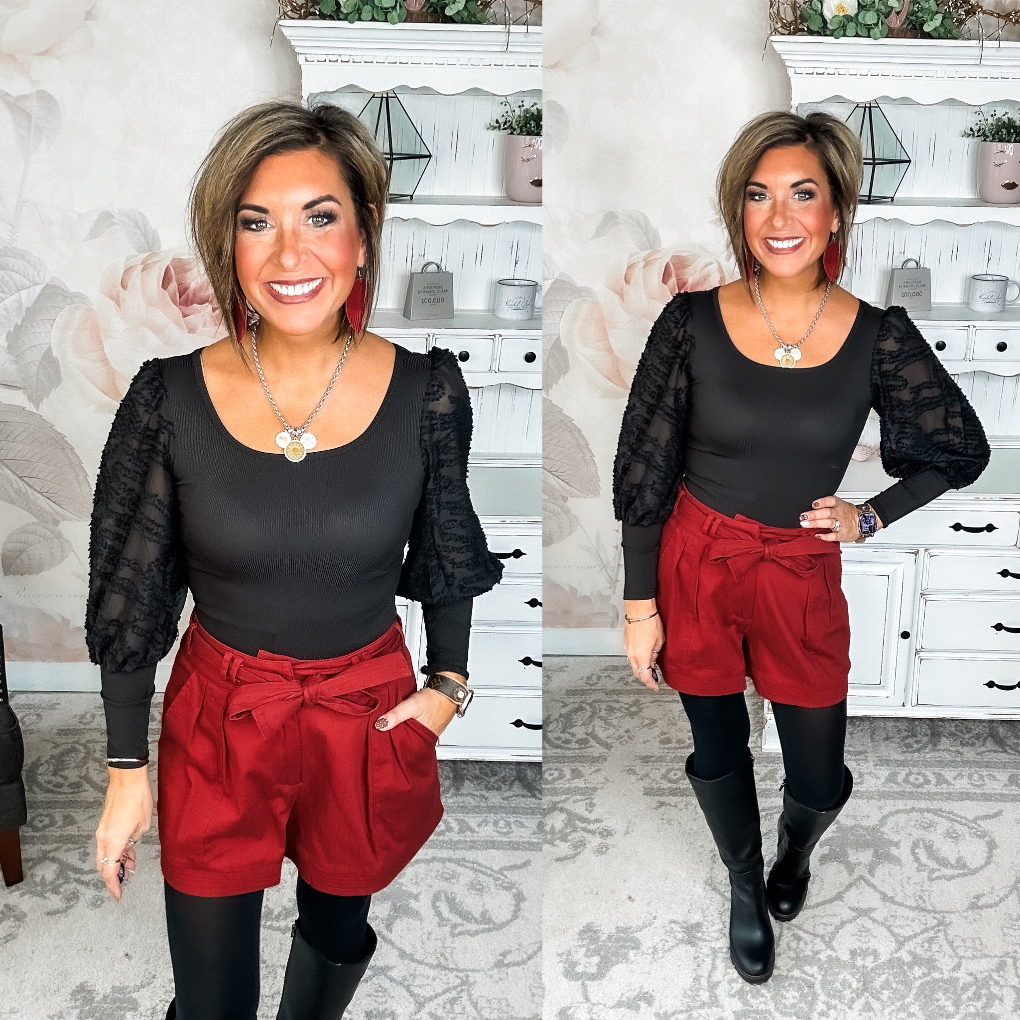 Crazy About You Belted Shorts